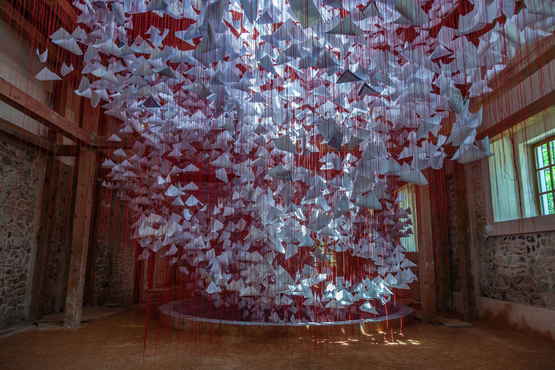 Tell me your Story, 2022 , © Chiharu Shiota. Photo © Manifesta 14 Prishtina, Majlinda Hoxha (1).JPG